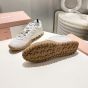 MIU MIU Tyre technical fabric and suede sneakers