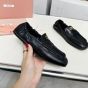 MIU MIU Ruches nappa leather loafers