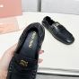 MIU MIU Ruches nappa leather loafers