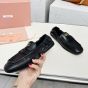 MIU MIU Ruches nappa leather loafers