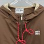 MIU MIU Technical fabric hoodie jacket