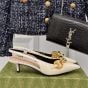Women's slingback with Gucci Marina Chain