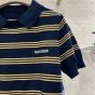 MIU MIU Striped cashmere and silk polo sweater