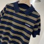 MIU MIU Striped cashmere and silk polo sweater