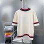 Gucci Knit cotton polo T-shirt with Web