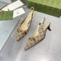 Gucci Women's GG canvas slingback pump
