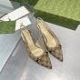 Gucci Women's GG canvas slingback pump