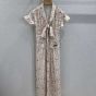 MIU MIU Long crêpe de Chine dress