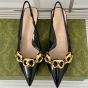 Women's slingback with Gucci Marina Chain