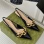 Women's slingback with Gucci Marina Chain
