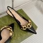 Women's slingback with Gucci Marina Chain
