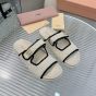 MIU MIU Crochet knit slides