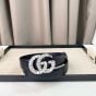 Gucci GG Marmont thin belt with crystals