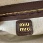 MIU MIU Arcadie padded suede top-handle bag