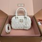 MIU MIU Arcadie matelassé nappa leather bag