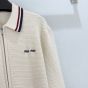MIU MIU Cotton knit zipper cardigan