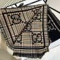Gucci Check GG wool scarf