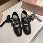 MIU MIU Nappa and calf leather ballerinas
