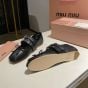 MIU MIU Nappa and calf leather ballerinas