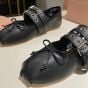 MIU MIU Nappa and calf leather ballerinas