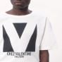 COTTON T-SHIRT WITH CHEZ VALENTINO PRINT
