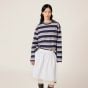 MIU MIU Long-sleeved cotton jersey T-shirt