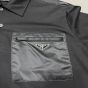 Prada Stretch cotton polo shirt with Re-Nylon details