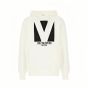 COTTON HOODED SWEATSHIRT WITH CHEZ VALENTINO PRINT