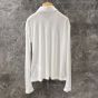 MIU MIU Ribbed jersey polo shirt
