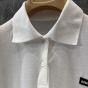 MIU MIU Ribbed jersey polo shirt