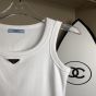 Prada Ribbed knit jersey tank top