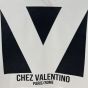 COTTON HOODED SWEATSHIRT WITH CHEZ VALENTINO PRINT