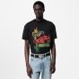 LV Graphic Embellished Cotton T-Shirt