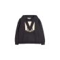 COTTON HOODED SWEATSHIRT WITH CHEZ VALENTINO PRINT