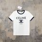 celine paris t-shirt in cotton jersey