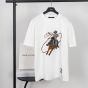 LV Short-Sleeved Embroidered Cotton T-Shirt