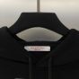 COTTON HOODED SWEATSHIRT WITH CHEZ VALENTINO PRINT