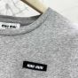 MIU MIU Ribbed jersey T-shirt