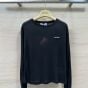 MIU MIU Long-sleeved ribbed jersey T-shirt