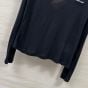 MIU MIU Long-sleeved ribbed jersey T-shirt