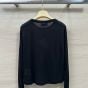 MIU MIU Long-sleeved ribbed jersey T-shirt