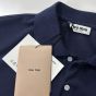 MIU MIU Piqué and jersey polo shirt