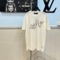 LV Embellished Short-Sleeved Cotton Crewneck