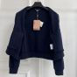 MIU MIU Technical yarn sweatshirt