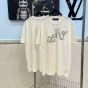 LV Embellished Short-Sleeved Cotton Crewneck