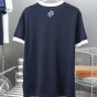 LV Graphic Intarsia Short-Sleeved Cotton Crewneck