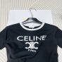 CELINE PARIS T-SHIRT IN COTTON JERSEY