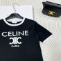 CELINE PARIS T-SHIRT IN COTTON JERSEY
