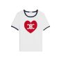 Celine heart triomphe t-shirt in cotton jersey