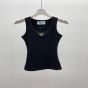 Prada Ribbed knit jersey tank top